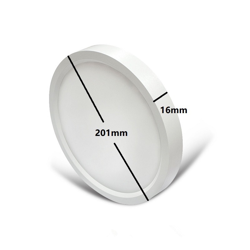 7 Inch 15W 980lm Low Profile Flush Mount Ceiling Light Round LED Slim Surface Mount light drive on board for wet location