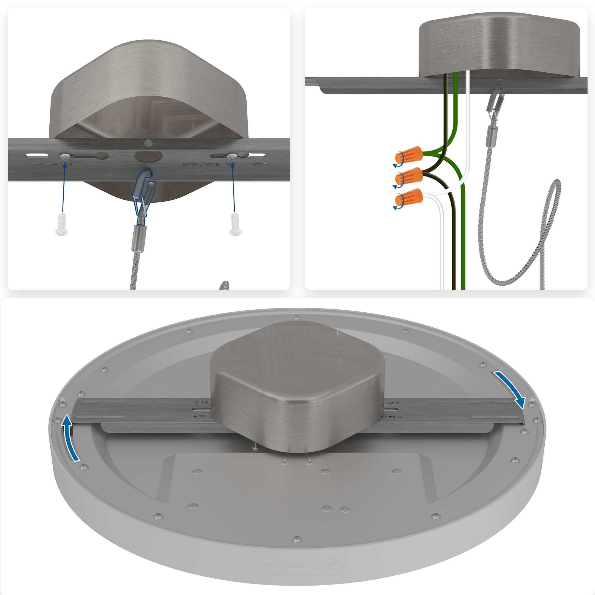 12 inch 5000k ETL Edge lit surface mount slim disk ficture pieces skeet porch low profile surface mount led ceiling light