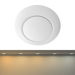 6"  LED Disk Light 5CCT Selected 980 LM Dimmable Surface Mount LED Ceiling Light Wet Rated  Low Profile Flush Mount Light