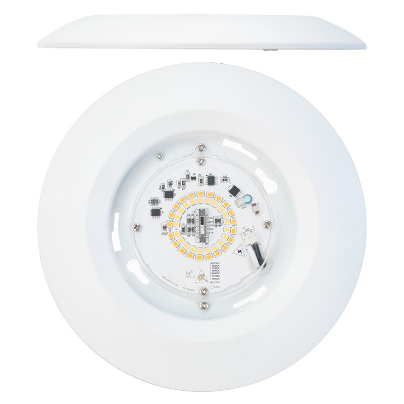 Surface Mount LED Ceiling Light 4 Inch, Pancake Lights Surface 10W 650LM With Junction Box For Wet Location, ETL/Energy Star