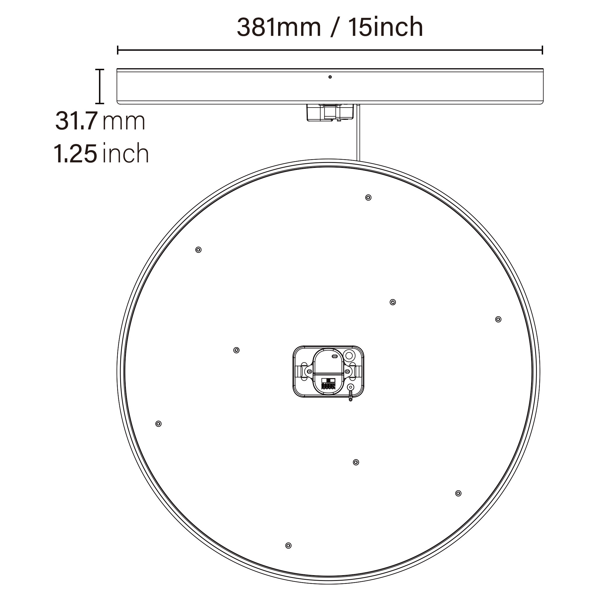 Frameless Flush Mount Ceiling Light 15 Inch 2000LM, Slim ceiling light flush mount Dimmable 5CCT, Easy Installation, Air Tight