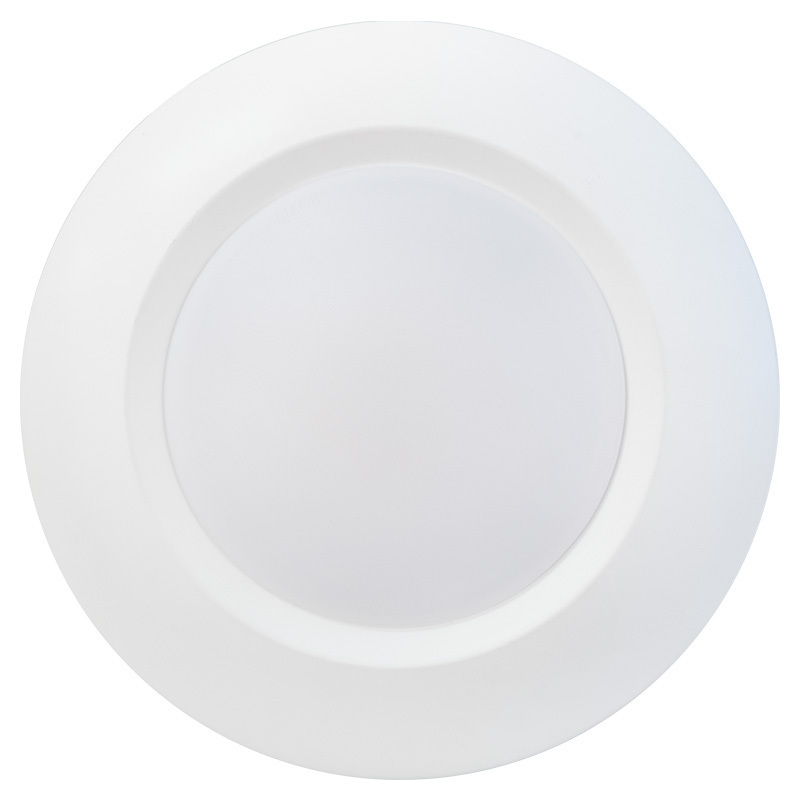 Shower Rated 6 Inch Sensor Build in Non Dimmable Photocell LED Disk Light, Recessed Retrofit Ceiling Lights for J-Box, ETL