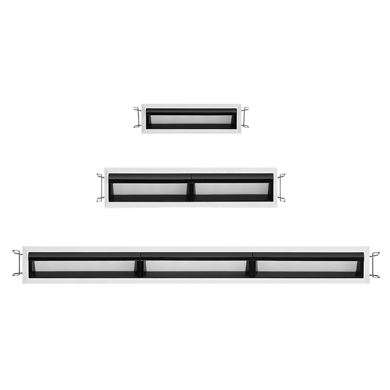 ETL Die casting heat sink aluminum housing indoor recessed IC and air tight rated 10w linear led wall washer light