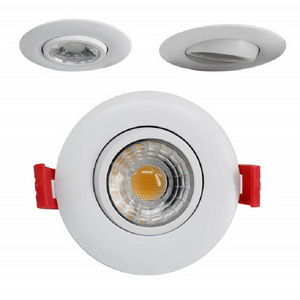 ETL 3 inch 7w recessed led gimbal down light cob ceiling ic rated true color rotating recessed led gimbal downlights