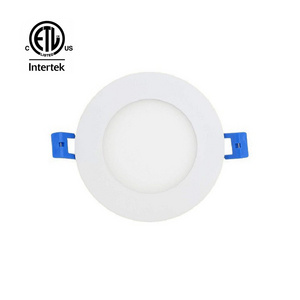 ETL recessed round ultra slim flat 6inch  9w 4 inch frameless round residential housing smart diffuser shenzhen led panel light