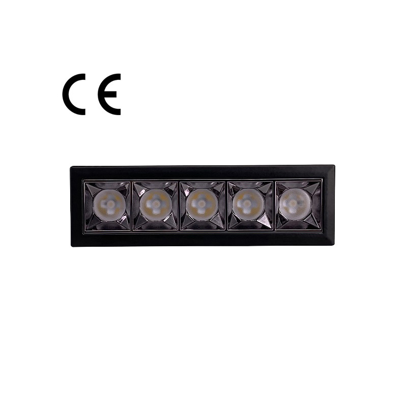 Ce Led 5 Cells dimmable Led Downlight Spot Light Line Light Bar Creative Linear Long Strip Cri>90 Living Room Corridor Recessed