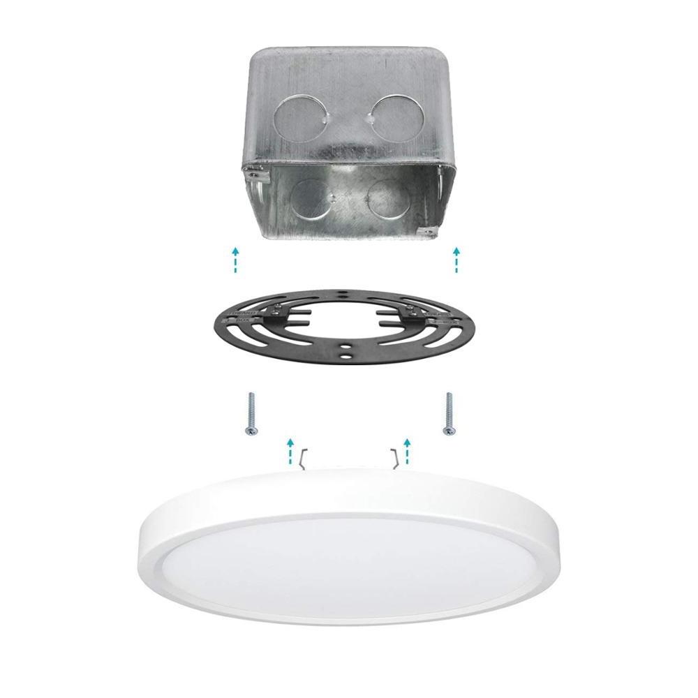 7 Inch Low Profile Flush Mount Ceiling Light Round LED Slim Surface Mount light  LED 120VAC 15W disk light  fixture