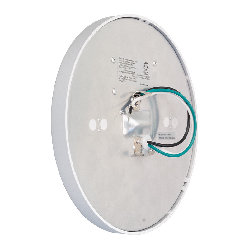 ETL 7 Inch Low Profile Flush Mount Ceiling Light Round LED Slim Surface Mount BN finished light  LED 120VAC 15W  fixture