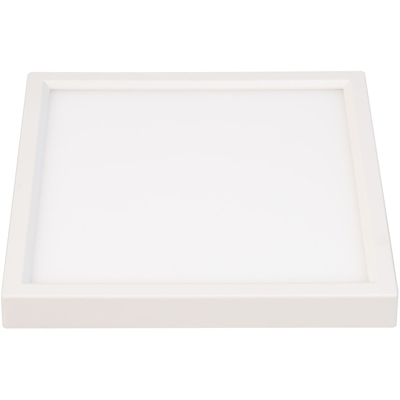 ETL 6 Inch LED Square Edgelit Slim Surface Mount Ceiling Light Fixture, 120VAC, 15W, 2700K-5000K, 930LM, Dimmable, Wet Location