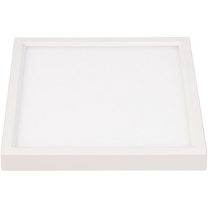 ETL 6 Inch LED Square Edgelit Slim Surface Mount Ceiling Light Fixture, 120VAC, 15W, 2700K-5000K, 930LM, Dimmable, Wet Location