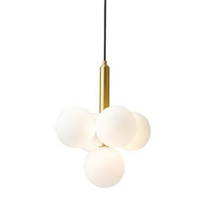 Nordic 4 Heads Milk White Hanging Chandelier Kitchen Lighting Modern Luxury Chandelier For Home Aisle Hallway Lobby Passage