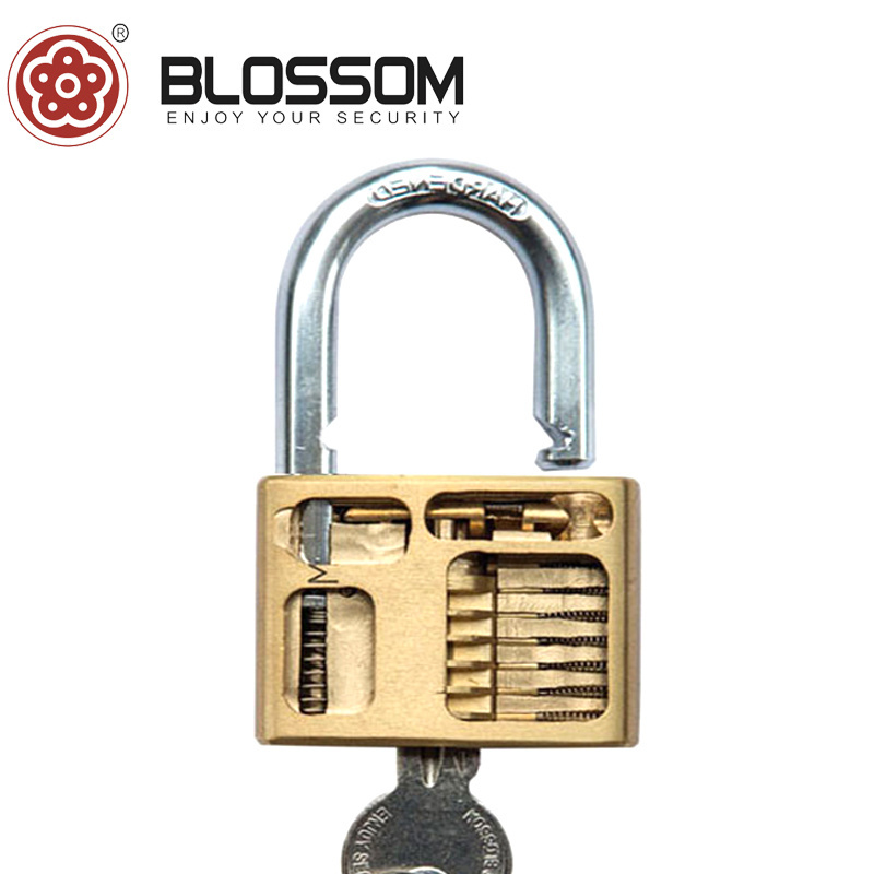 BC90 40MM China Blossom Lock Manufacturer Wholesale Safety Padlocks  Round Hook Shape Brass Padlock