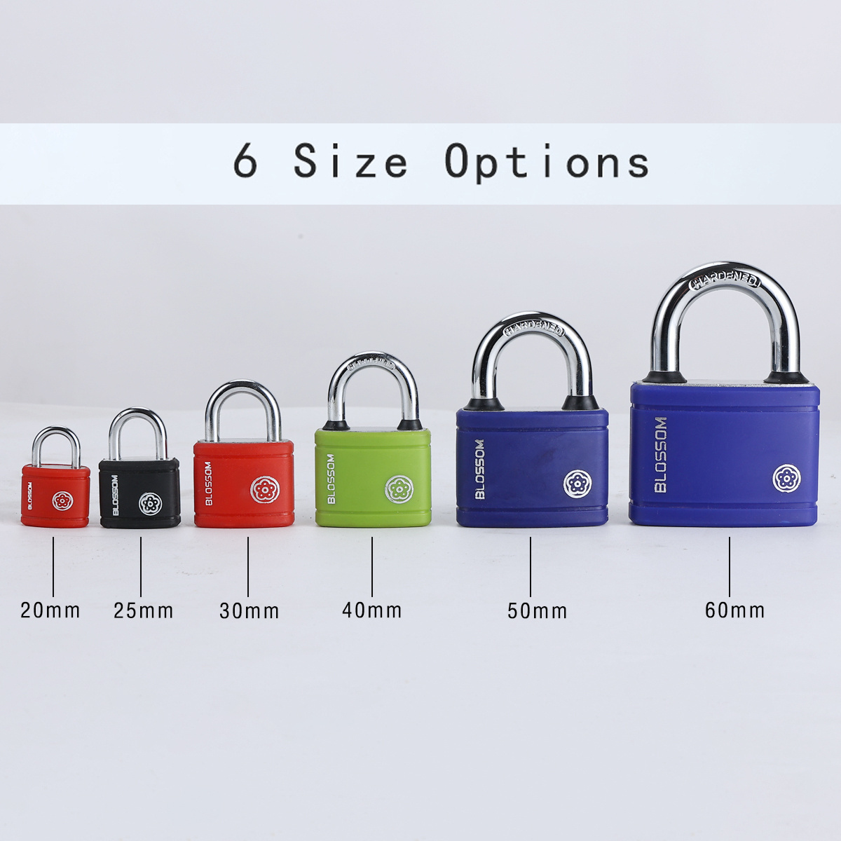 BX01 40MM Blossom Lock Manufacture Hardened Shackle Keyed Alike Padlocks Steel Custom logo Padlock Standard  Iron Padlock