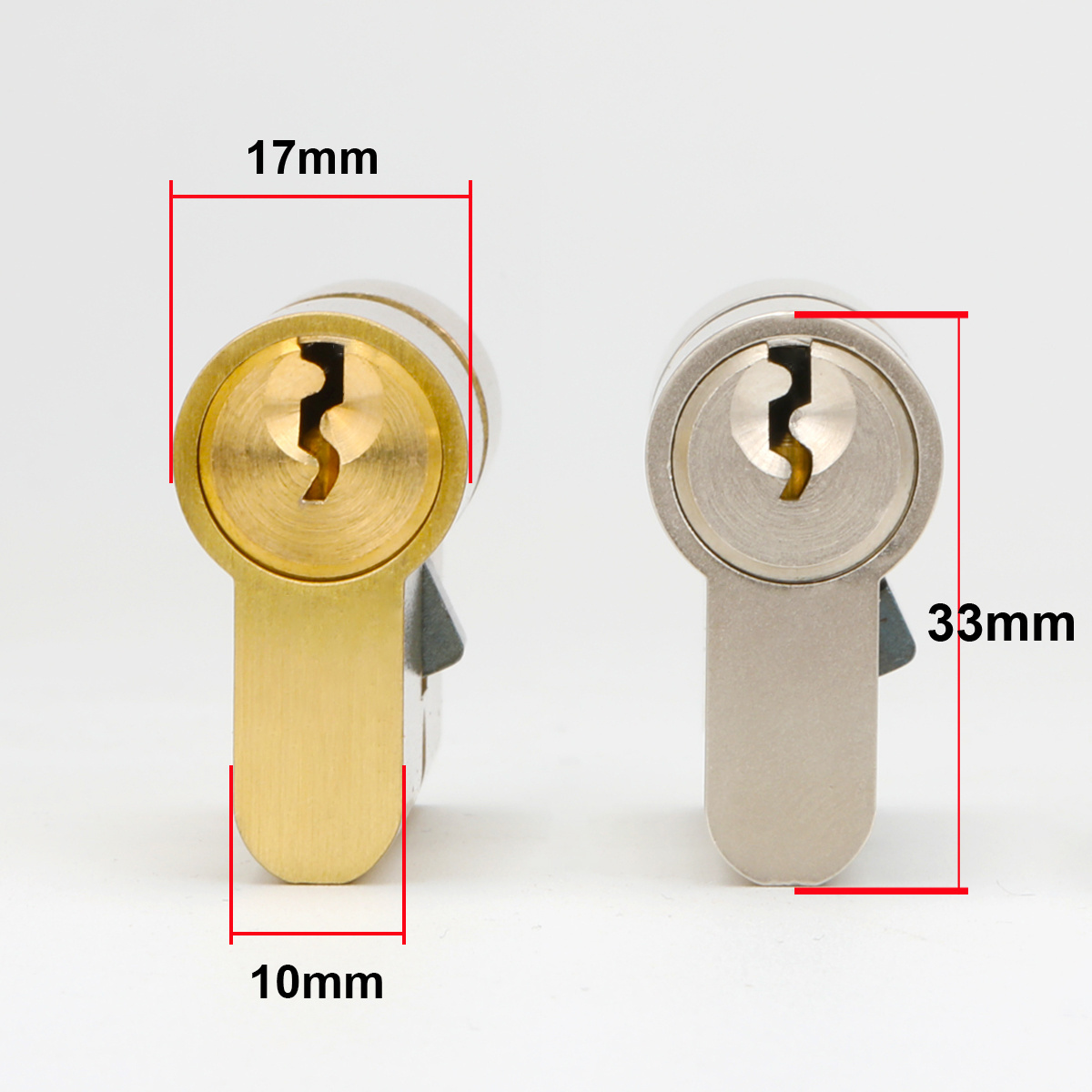 30mm + 40mm Blossom 70mm Customized An-drill Mortise Solid Brass Door Cylinder Lock With Master Keys Lock Cylinder