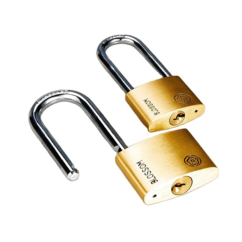 BC90L 40mm long shackle lock with key Candado high security Pad Locks Candados Brass Padlocks anti-theft copper padlock