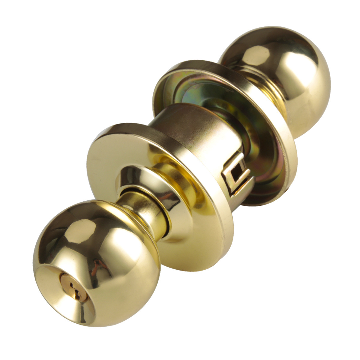 MH587PB  toilet door locks china bathroom knob home office door lock with key installation kit round ball lock