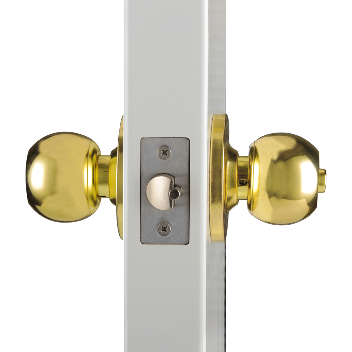 MH587PB  toilet door locks china bathroom knob home office door lock with key installation kit round ball lock