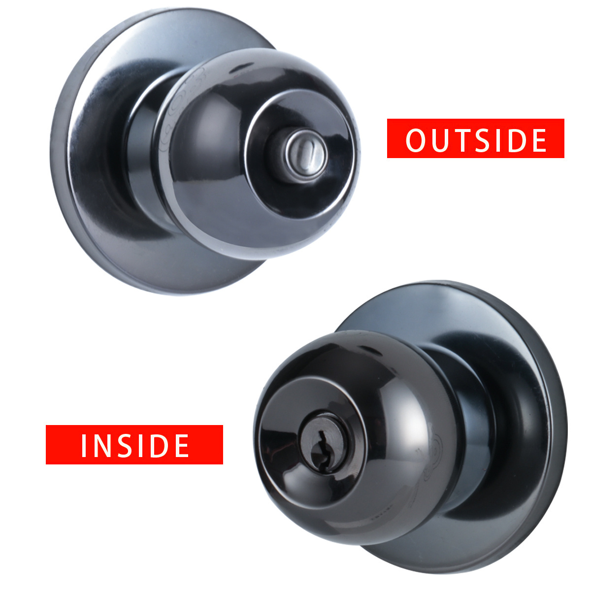 MH587BN cheap entry internal door lock china door tubular mortice lock body door knob latch matte black ball lock set