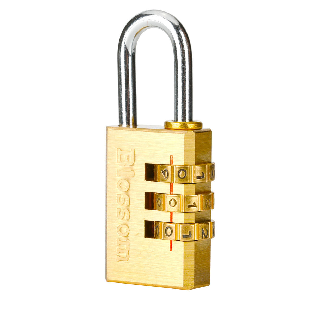 NL11 28MM 3 Digit Blossom Bag Password Pad Lock Copper Code Padlocks In Bulk 3 Number Travel Luggage Brass Combination Padlock