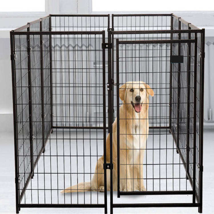 Large Outdoor Portable Dog Kennels Galvanized Steel Dog Fence House Wire Mesh Dog Cage Pet Crate