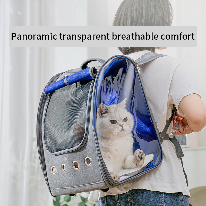 Pet Cat Carrying Bag Shoulder Backpack Space Capsule Transparent Large Capacity to Carry Pet Supplies