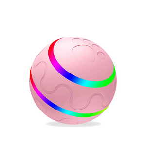 Interactive Pet cat ball toy charging  rolling self-Rotating  bite-resistant pet toy automatic dog toy ball Electric smart ball