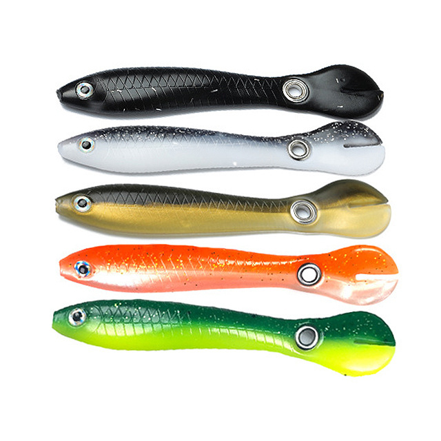 10cm/6g Swing Tail Fishing Lure 3D Simulation Fish Eye Fishing Bass Soft Baits Fishing Lure