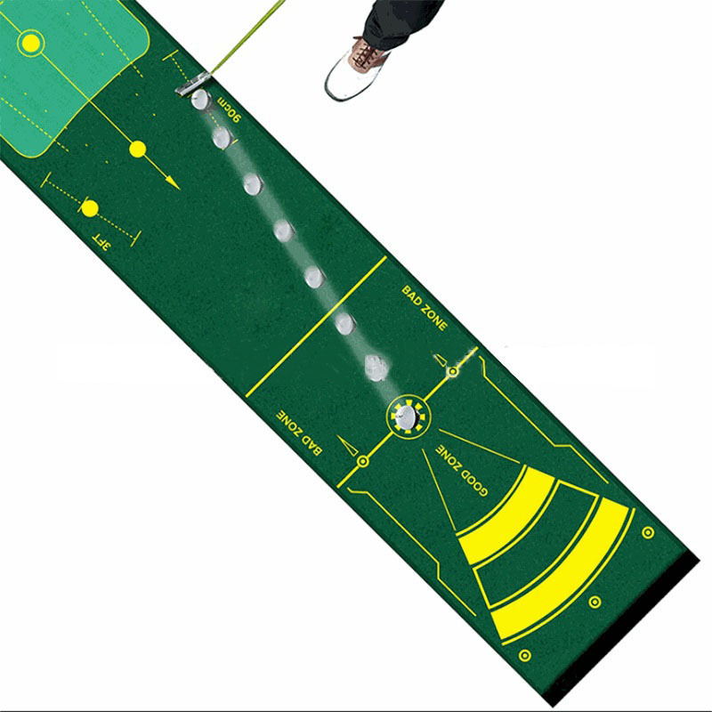 Foldable Durable Indoor Outdoor Practice Putting Green Golf Swing Training Aid Mat