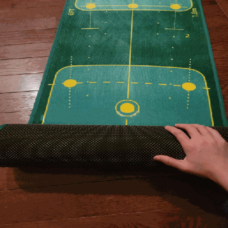 Foldable Durable Indoor Outdoor Practice Putting Green Golf Swing Training Aid Mat