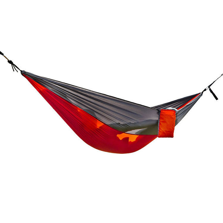 Outdoor Portable Ripstop Nylon Camping Hammock With Tree Straps For Travel