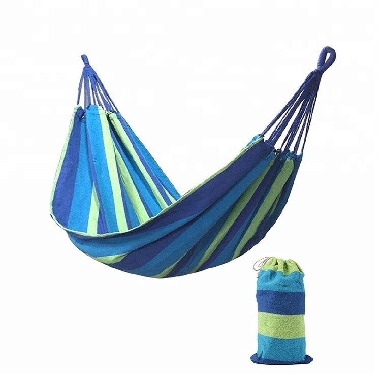 Portable Hammocks Tree Strap Lightweight Printing Double Parachute Outdoor Camping Hammock