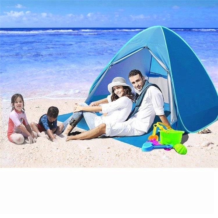 Anti Ultraviolet Light 1-2 Person Automatic Pop Up Outdoor Sun Shade Beach Tent Sun Shelter