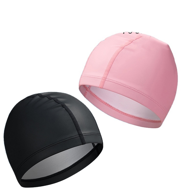 Adult Junior Kids Waterproof Hat Silicone Dome Professional College Swim Caps