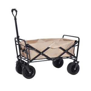 Outdoor Portable Camping Foldable Hand Carts Multi functional Trolleys Two wheeled Picnic Beach Cart Folding Wagon