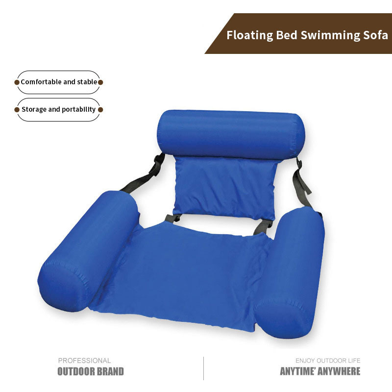 Outdoor Swimming Pool Foldable Chair Pvc Inflatable Chairs Floating Air Water Hammock Lounge Chair