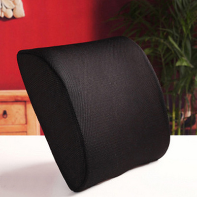 Lumbar Black Support Pillow for Office Chair Back- Memory Foam Cushion Design for Computer Desk, Car, Gaming, Couch, Recliner