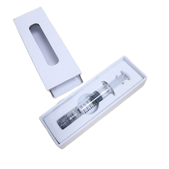 Custom 1ml Luer Lock Glass Syringe Packaging Box, Child Resistant Packaging Box