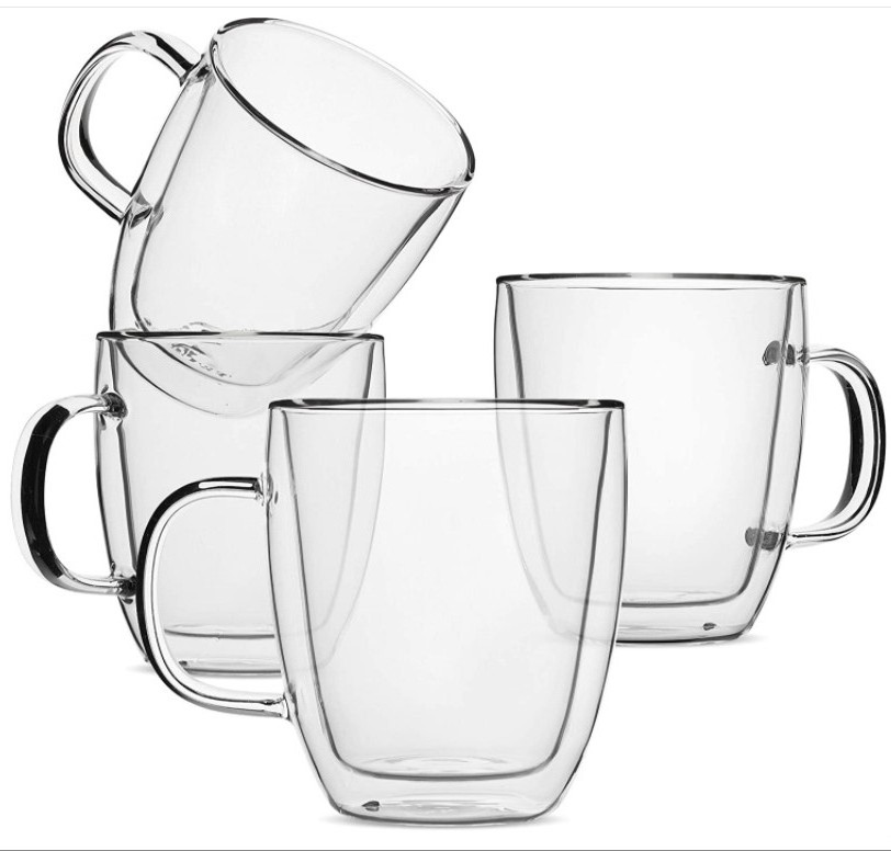 Double Wall Insulated Borosilicate Glasses Glass Coffee Glass Tea Cup