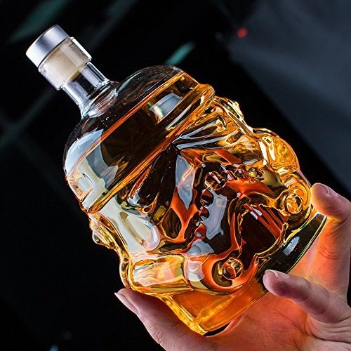 Transparent Creative Helmet Heat-resistance Storm Trooper Awakens Wars 650ml Decanter  for Whisky Beer Brandy Liquor