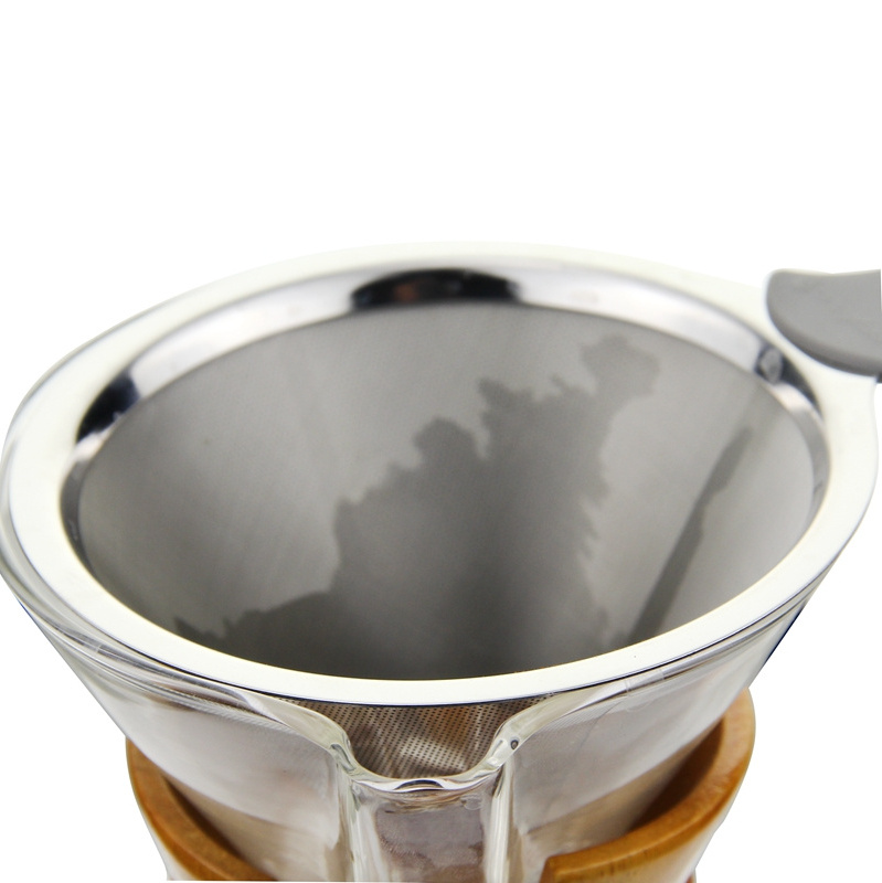 Hand Made Mini Drip Commercial Iced  Pour Over Cold Brew Portable Heat Resistance HIgh Borosilicate Glass Maker Coffee Pot