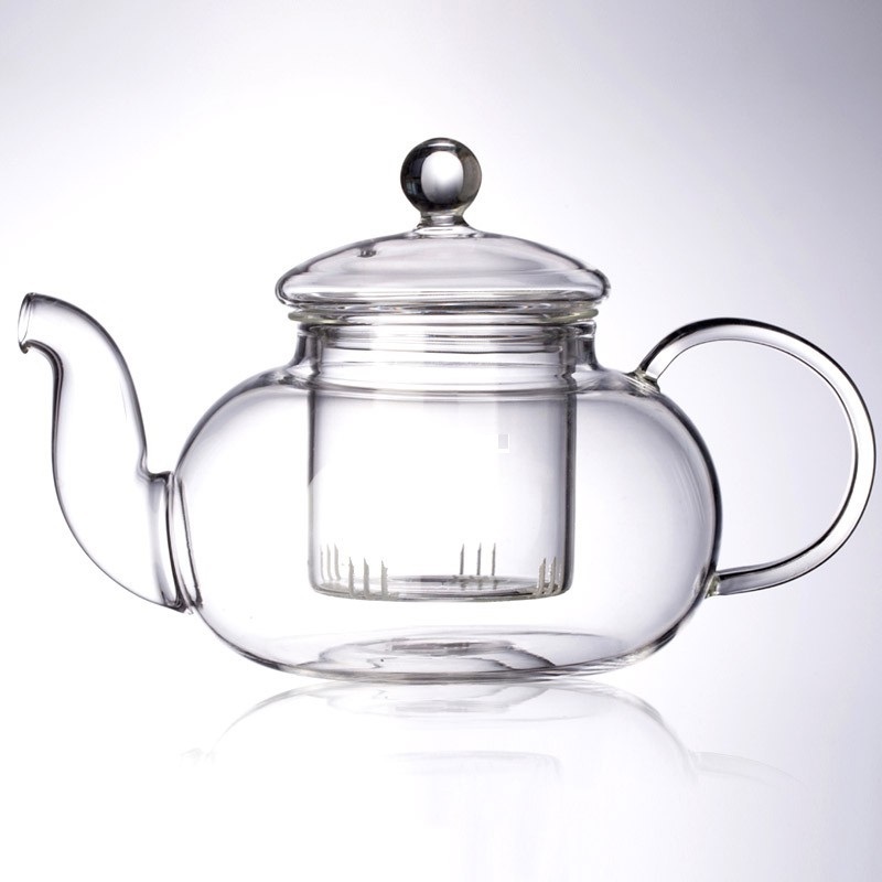 Wholesale Custom Transparent Borosilicate Glass Portable Tea Sets With Teapot With Tea Warmer Lead Free