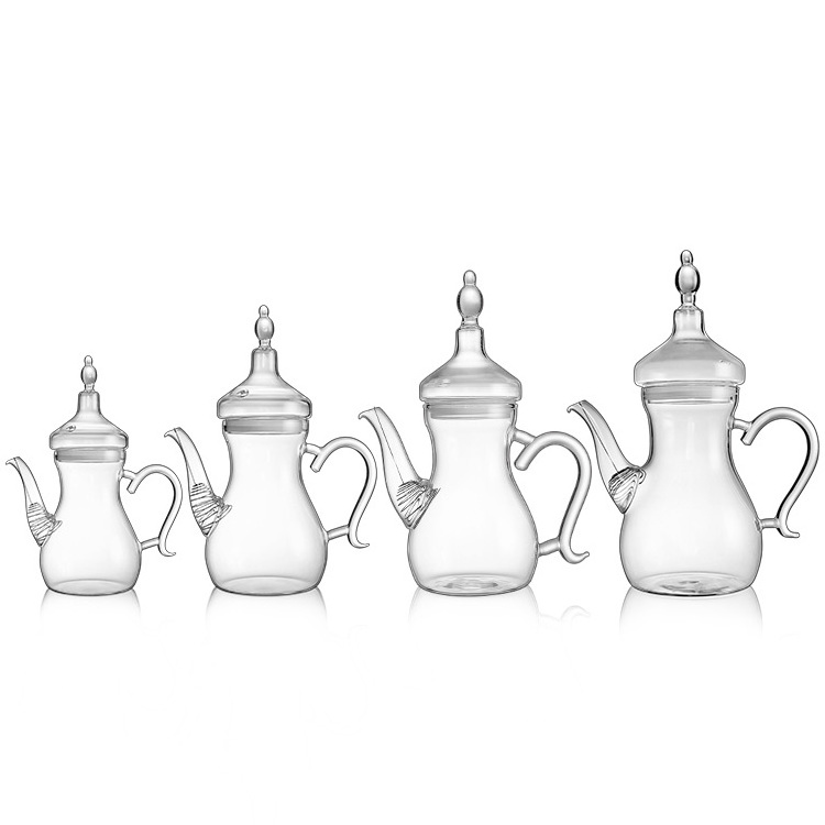 Coffee Tea Sets Drinkware Type Teapots Material Moroccan Arabic Style Glass Teapot Set