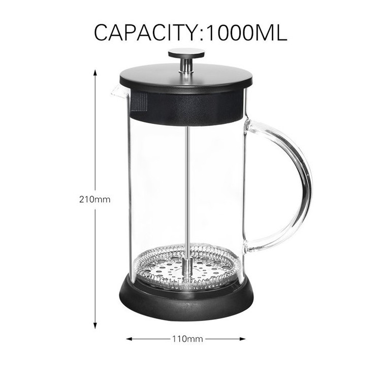 34oz French Press Coffee Tea Maker 8 Cup 1 liter Coffee Press Pot