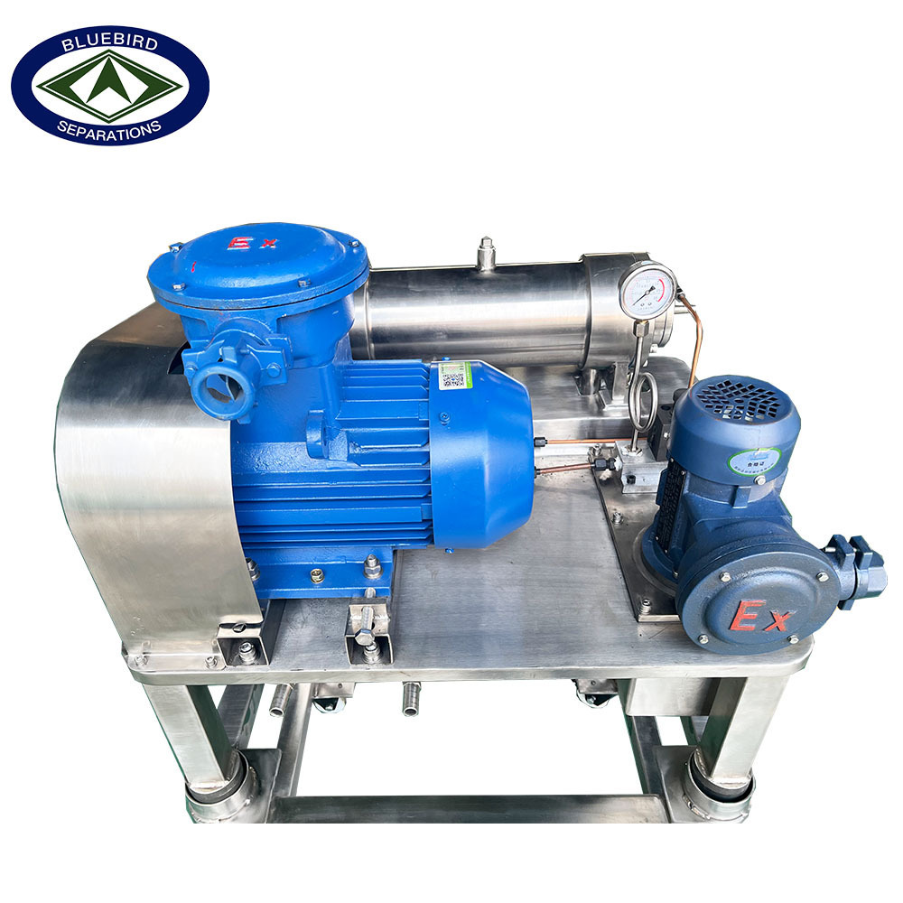 Hot Selling 10000 Rpm Continuous Flow Horizontal Decanter pilot scale decanter centrifuge machine