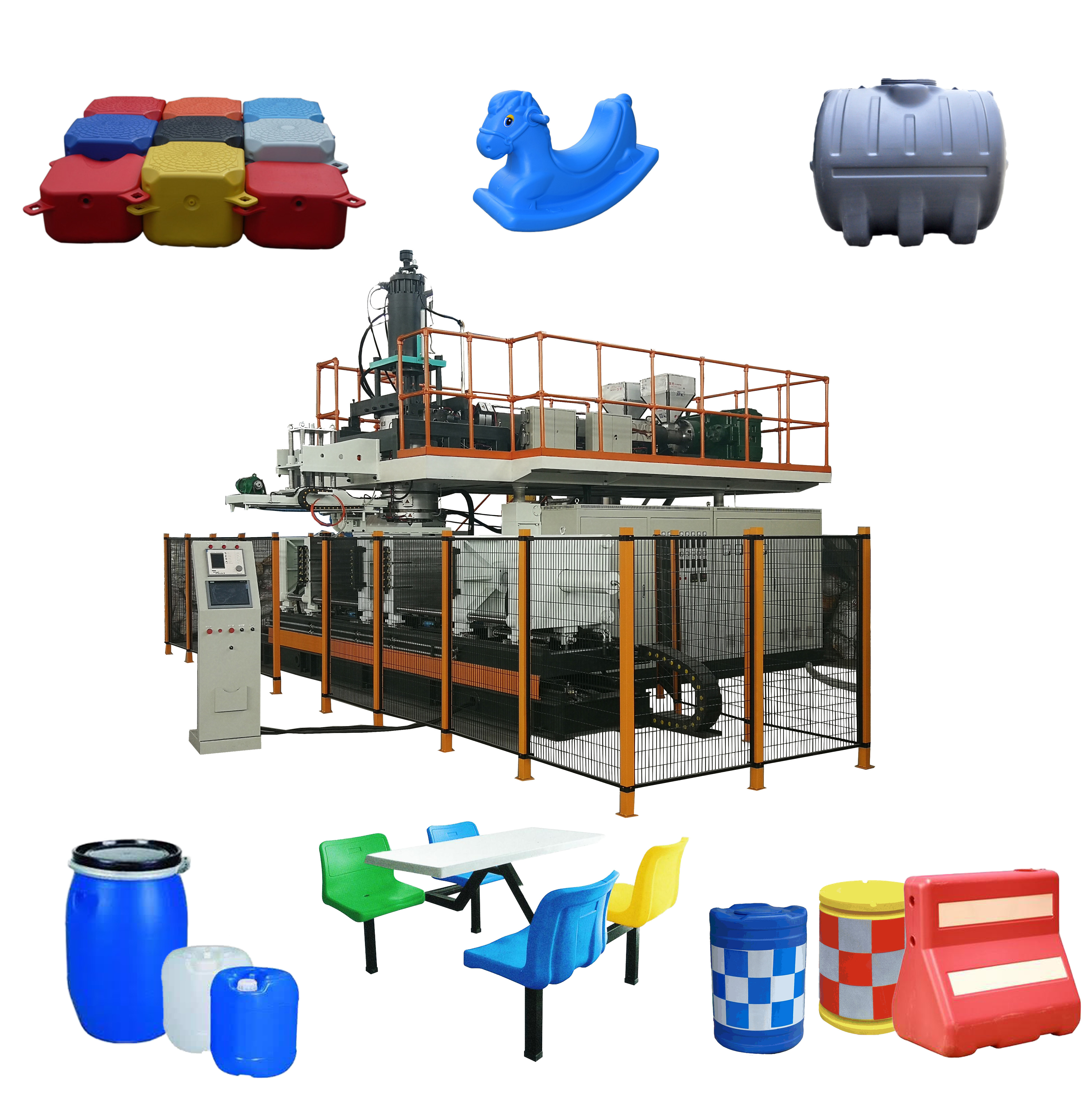 4 gallon 5 gallon blow molding machine small water tank making machine plastic jerry can production blow molding machine