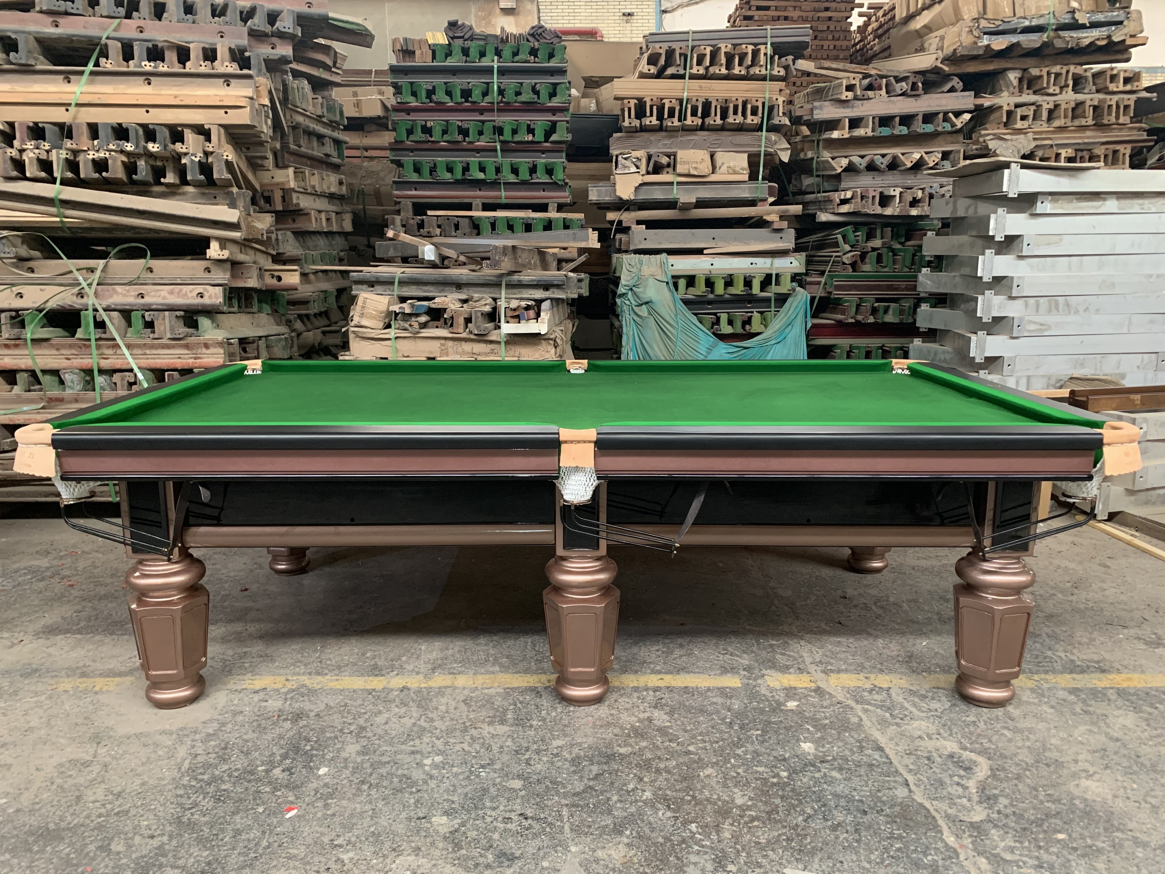 BLP-S-01 Biaoli High-class billiard pool table, new-style, Chinese eight ball, solid wood with slate