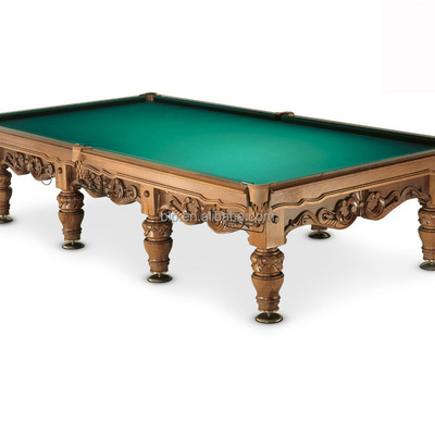 Solid wood russian pyramid or snooker billiard table for club use