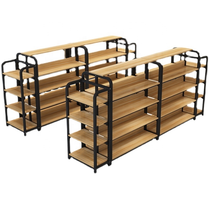 wood metal supermarket shelf supermarket racks manufacturer store shelving for medicine