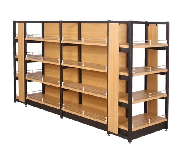 wood metal supermarket shelf supermarket racks manufacturer store shelving for medicine