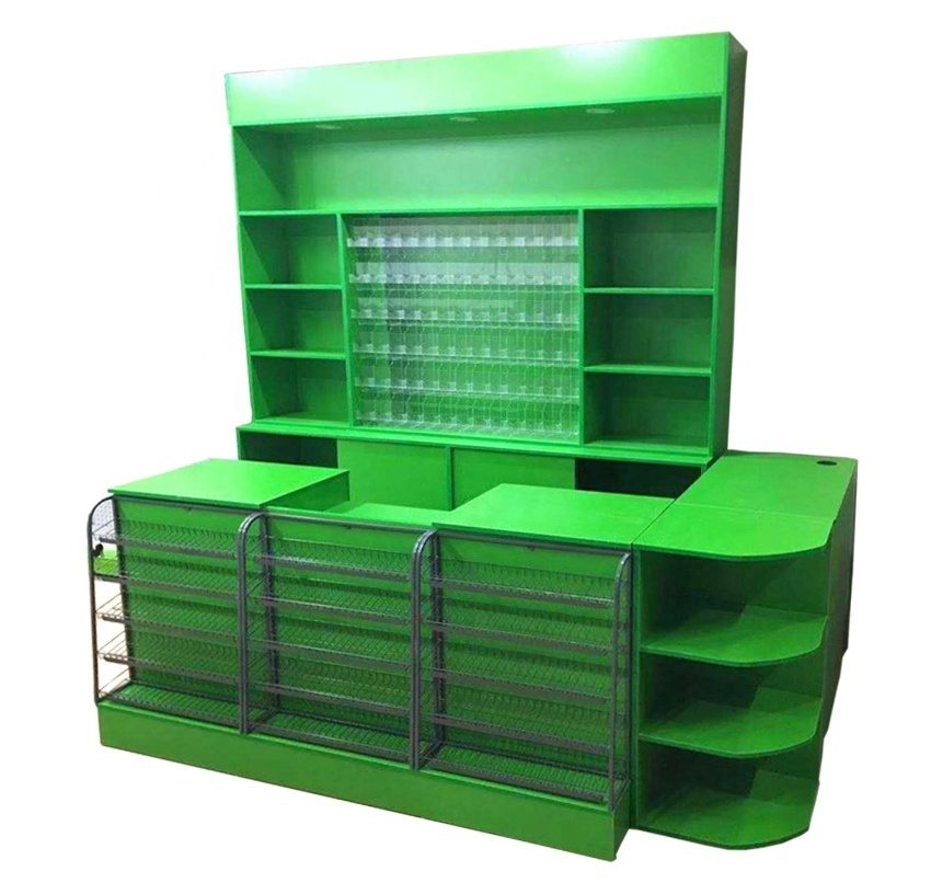 Store cash counter customized shelf